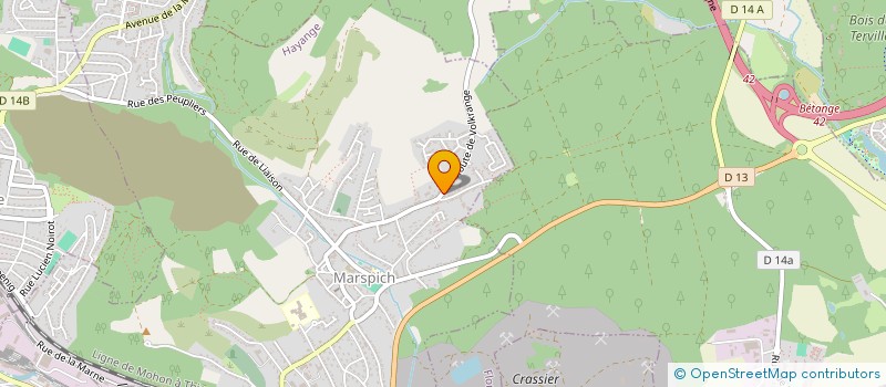 localisation de l'entreprise SCI JUBELATIN  HAYANGE