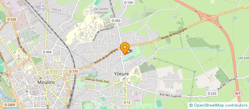 localisation de l'entreprise SCI JUBERT IMMO  YZEURE