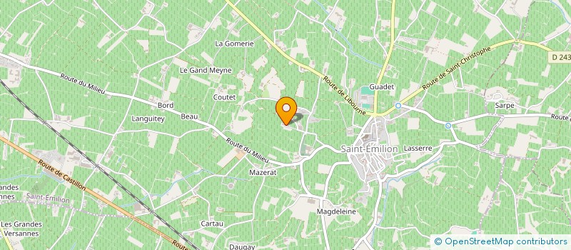 localisation de l'entreprise SCI JUCAPI  SAINT-EMILION