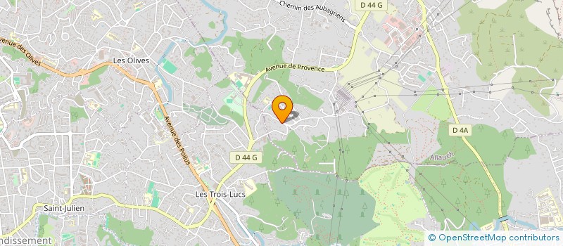 localisation de l'entreprise SCI JUCAS  ALLAUCH