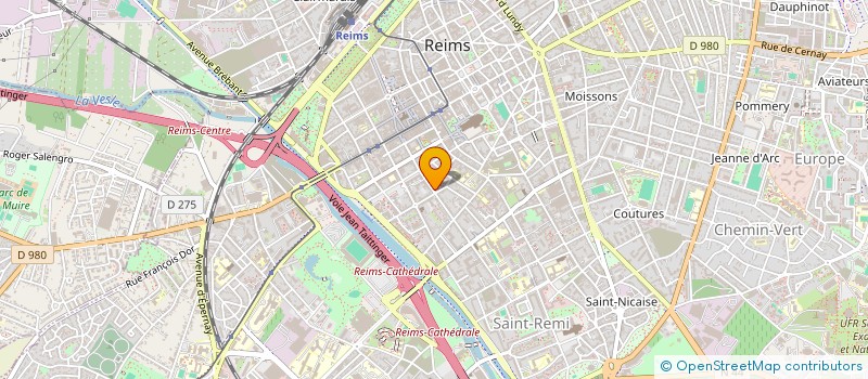 localisation de l'entreprise SCI JUCH  REIMS