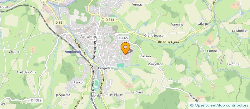 localisation de l'entreprise SCI JUCIE  AMPLEPUIS