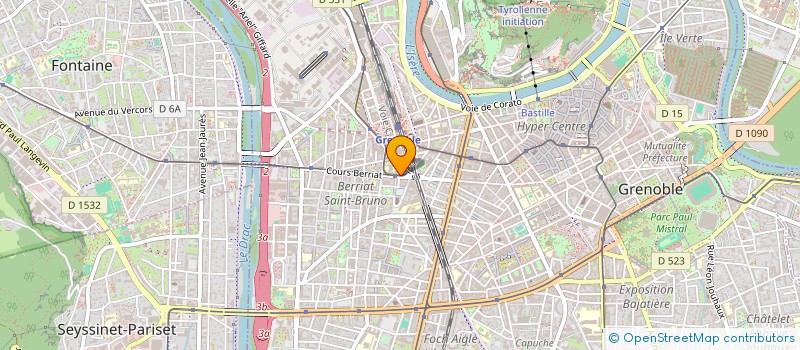 localisation de l'entreprise SCI JUCILE  GRENOBLE