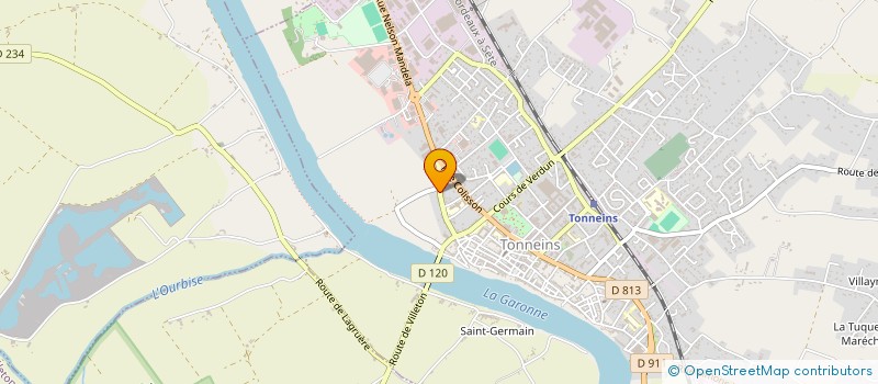 localisation de l'entreprise SCI JUCLEMA  TONNEINS