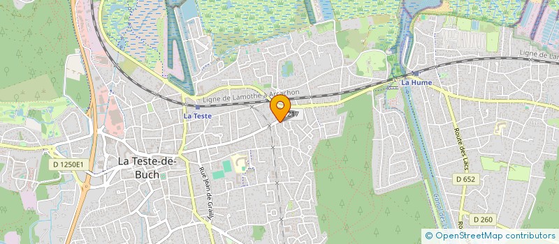 localisation de l'entreprise SCI JUCLEMED à LA TESTE-DE-BUCH