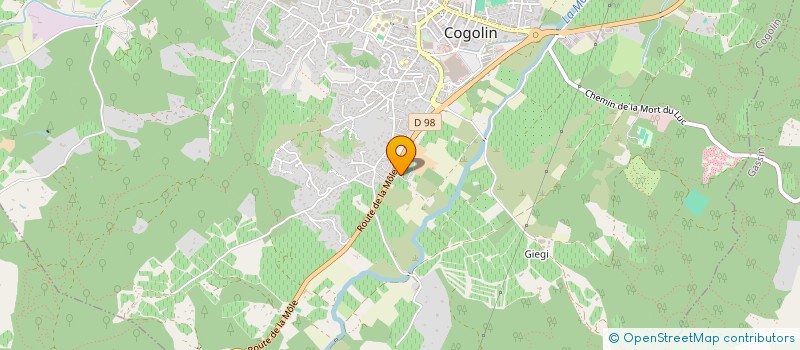 localisation de l'entreprise SCI JUCO à COGOLIN