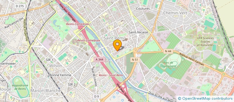 localisation de l'entreprise SCI JUCOJO  REIMS