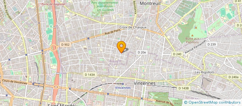 localisation de l'entreprise SCI JUDEAU à MONTREUIL