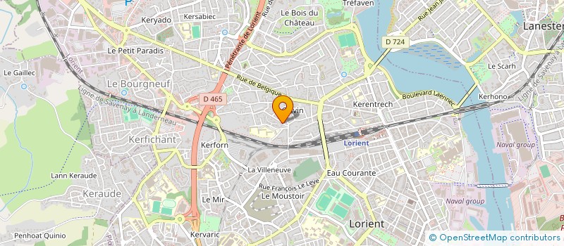 localisation de l'entreprise SCI JUDI  LORIENT