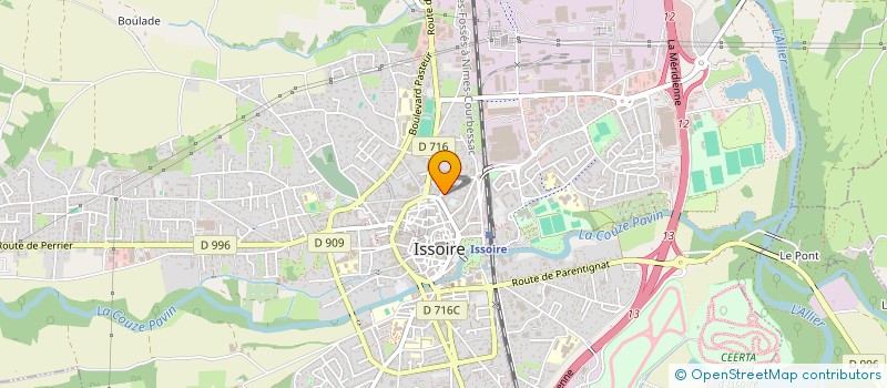 localisation de l'entreprise SCI JUDIE  ISSOIRE