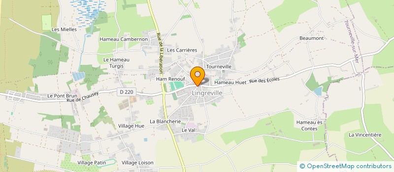 localisation de l'entreprise SCI JUDILENE  TOURNEVILLE-SUR-MER