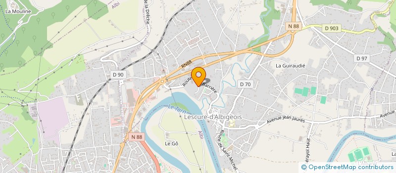 localisation de l'entreprise SCI JUDO  LESCURE-D'ALBIGEOIS