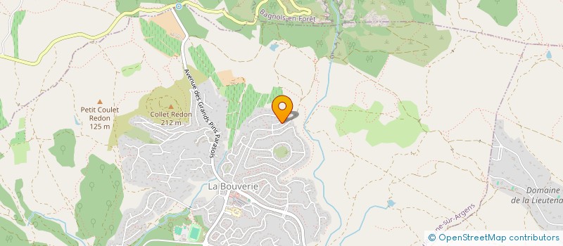 localisation de l'entreprise SCI JUDOMAL à ROQUEBRUNE-SUR-ARGENS