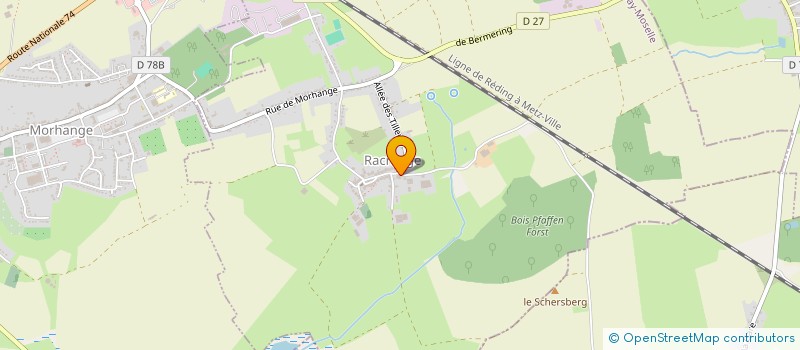 localisation de l'entreprise SCI JUDREY  RACRANGE