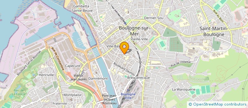 localisation de l'entreprise SCI JUDUF  BOULOGNE-SUR-MER