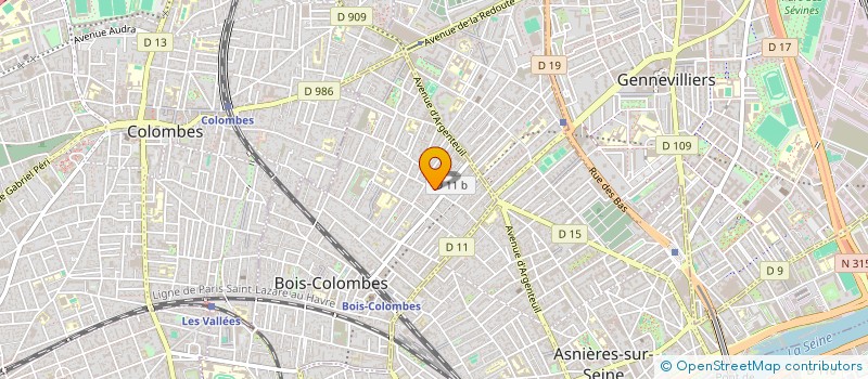 localisation de l'entreprise SCI JUFAPAGA à BOIS-COLOMBES