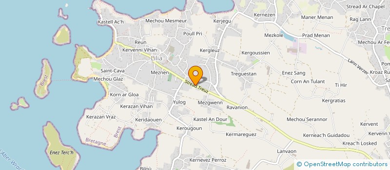 localisation de l'entreprise SCI JUFIRO  PLOUGUERNEAU