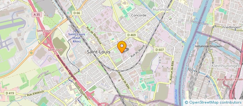 localisation de l'entreprise SCI JUFLAD  SAINT-LOUIS