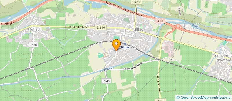 localisation de l'entreprise SCI JUGAL  MILLAS