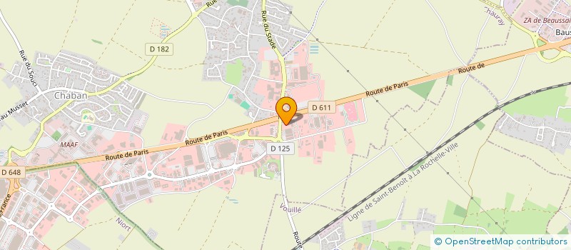 localisation de l'entreprise SCI JUGE  CHAURAY