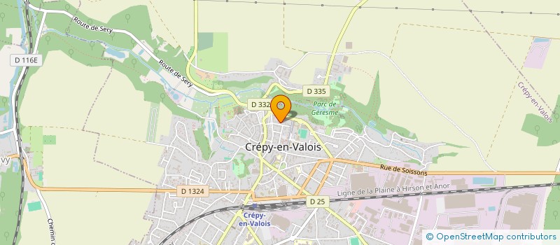 localisation de l'entreprise SCI JUGRALI  CREPY-EN-VALOIS