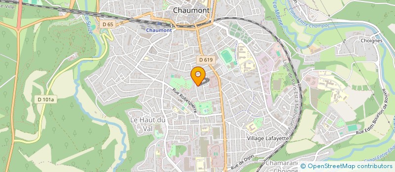 localisation de l'entreprise SCI JUGU à CHAUMONT