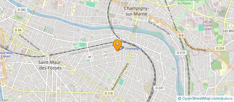 localisation de l'entreprise SCI JUGUIDOMI à SAINT-MAUR-DES-FOSSES