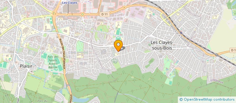 localisation de l'entreprise SCI JUGUISA à LES CLAYES-SOUS-BOIS