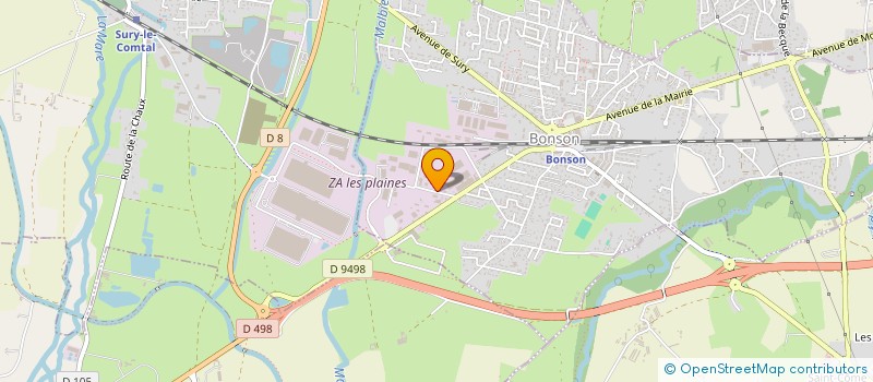 localisation de l'entreprise SCI  JUHASZ  JLSD  BONSON