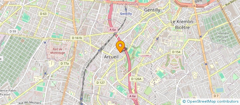 localisation de l'entreprise SCI JUHELY  ARCUEIL