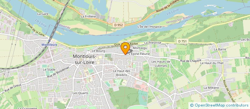 localisation de l'entreprise SCI JUHENA à MONTLOUIS-SUR-LOIRE