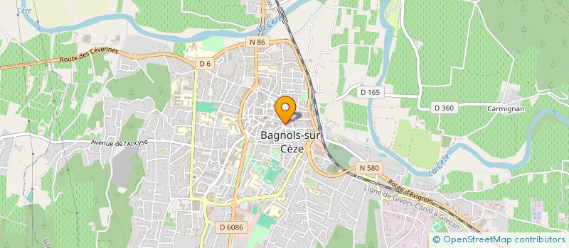 localisation de l'entreprise SCI JUILLAGUET  BAGNOLS-SUR-CEZE