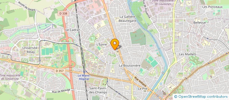 localisation de l'entreprise SCI JUILLE  LE MANS