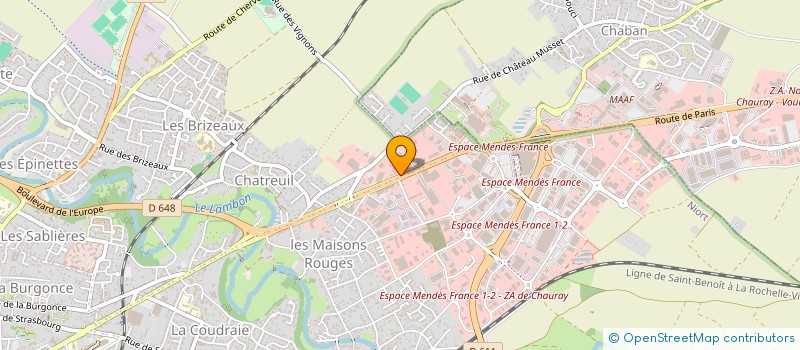 localisation de l'entreprise SCI JUILLET FRERES à NIORT