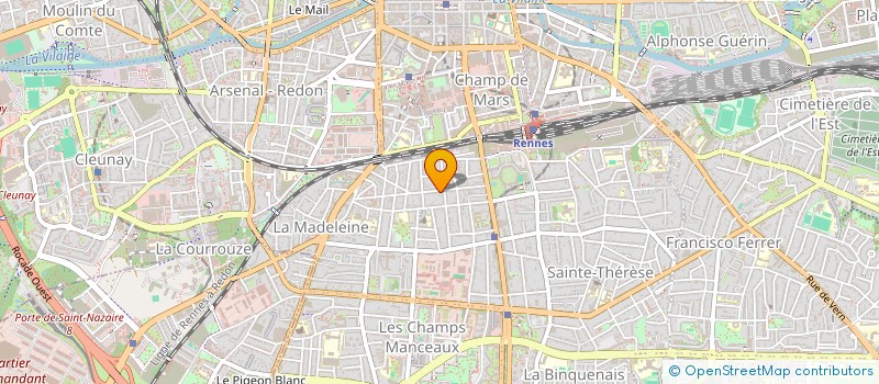 localisation de l'entreprise SCI JUIN CLEMENT  RENNES
