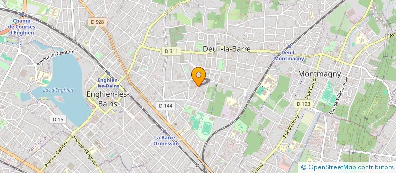 localisation de l'entreprise SCI JUJALI  DEUIL-LA-BARRE