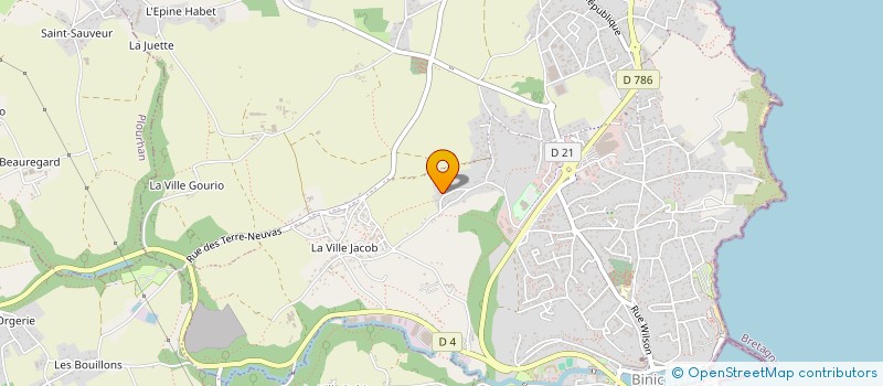 localisation de l'entreprise SCI JUJEANTINE  BINIC-ETABLES-SUR-MER
