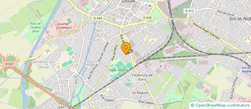 localisation de l'entreprise SCI JUJEPIERRE à DOUAI
