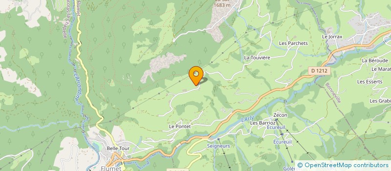 localisation de l'entreprise SCI JUJU  LA GIETTAZ