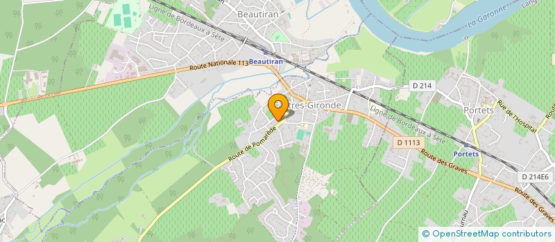 localisation de l'entreprise SCI JUJU  CASTRES-GIRONDE