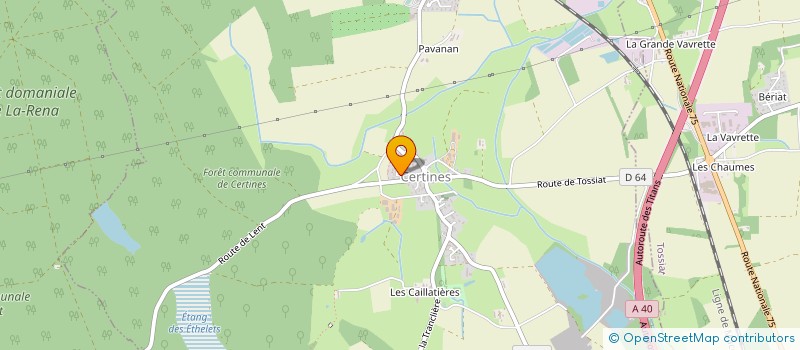 localisation de l'entreprise SCI JUJU CIE à CERTINES