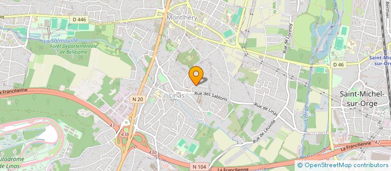 localisation de l'entreprise SCI JUL à LINAS