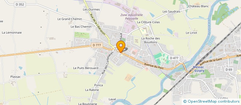 localisation de l'entreprise SCI JUL'AUR  GUIPRY-MESSAC