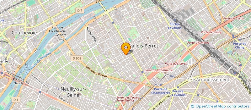 localisation de l'entreprise SCI JULA à LEVALLOIS-PERRET