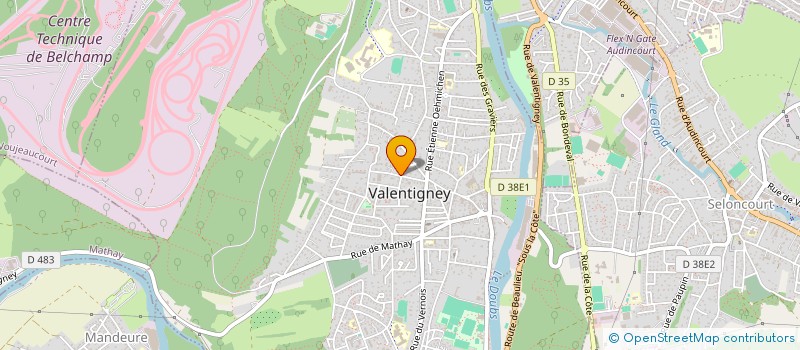 localisation de l'entreprise SCI JULAU  VALENTIGNEY