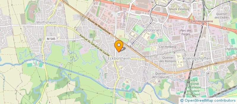 localisation de l'entreprise SCI JULAUBIN  ECKBOLSHEIM