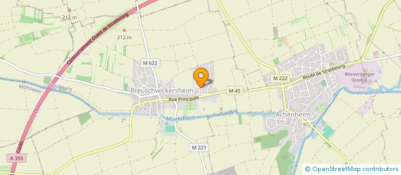 localisation de l'entreprise SCI JULAUP  BREUSCHWICKERSHEIM