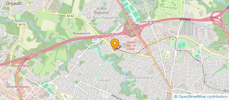 localisation de l'entreprise SCI JULCLELOU à ORVAULT