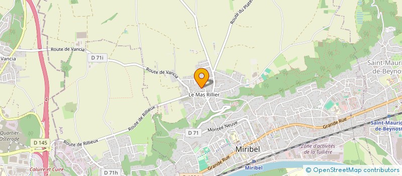 localisation de l'entreprise SCI JULDIE à MIRIBEL