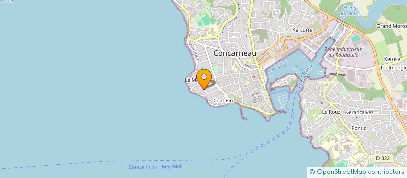 localisation de l'entreprise SCI JULENIE  CONCARNEAU